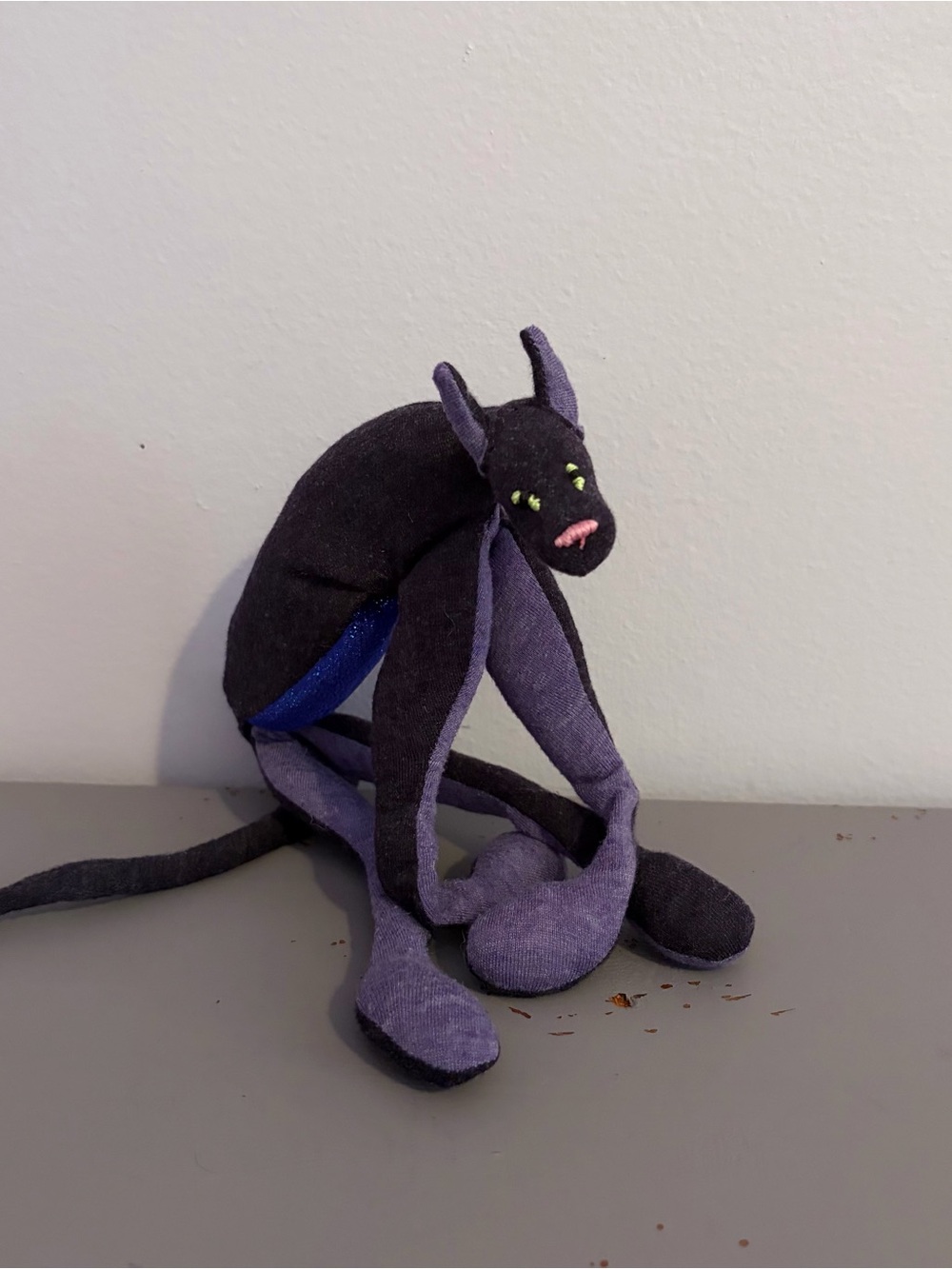 🐈‍⬛Purple CAT🐈‍⬛ 8” Plush HANDMADE Custom LEOPARD Collectible